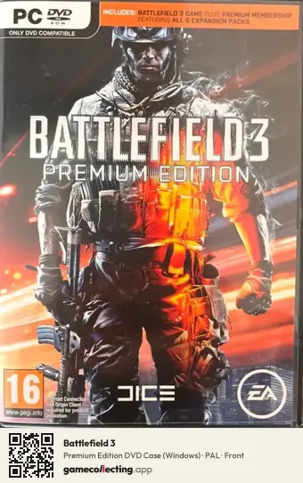 Battlefield 3 Computer, PAL box front