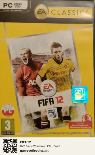 FIFA 12 Computer, PAL box front