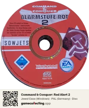 Command & Conquer: Red Alert 2 Computer, PAL disc
