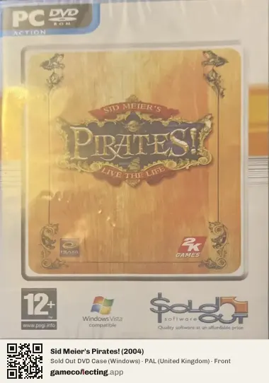 Sid Meier's Pirates! (2004) Computer, United Kingdom box front