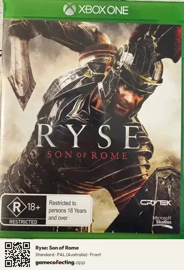 Ryse: Son of Rome Xbox One, Australia box front