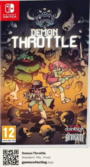 Demon Throttle Nintendo Switch, PAL box front