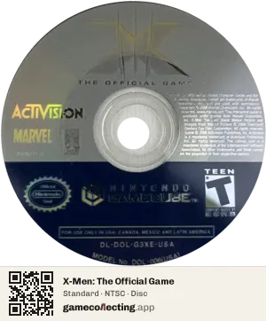 X-Men: The Official Game Nintendo GameCube, NTSC disc