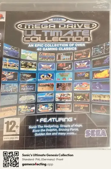 Sonic's Ultimate Genesis Collection PlayStation 3, Germany box front