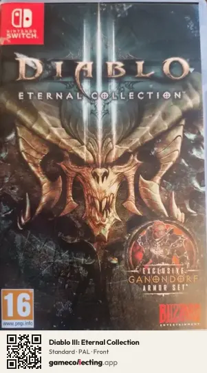 Diablo III: Eternal Collection Nintendo Switch, PAL box front