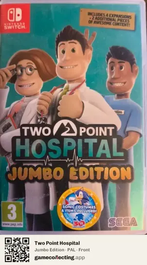 Two Point Hospital Nintendo Switch, PAL box front