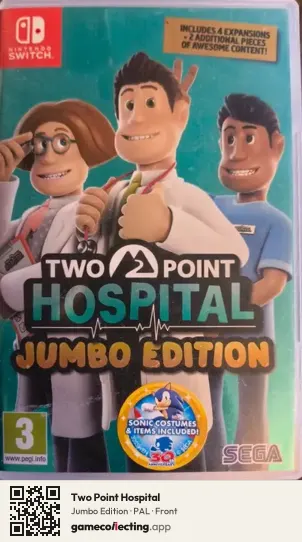 Two Point Hospital Nintendo Switch, PAL box front