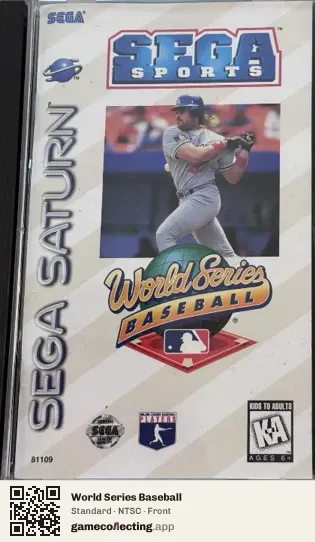 World Series Baseball Sega Saturn, NTSC box front