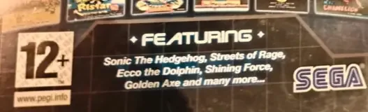 Sonic's Ultimate Genesis Collection, the PEGI square on its front