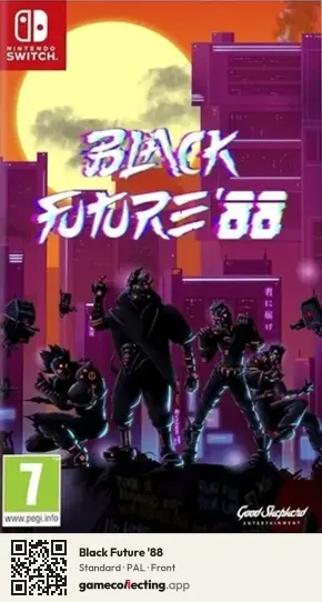 Black Future '88 Nintendo Switch, PAL box front