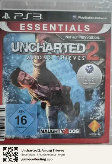 Uncharted 2: Among Thieves PlayStation 3, Germany box front
