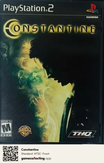 Constantine PlayStation 2, NTSC box front