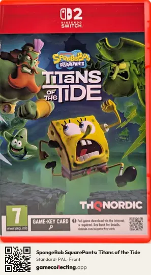 SpongeBob SquarePants: Titans of the Tide Nintendo Switch 2, PAL box front