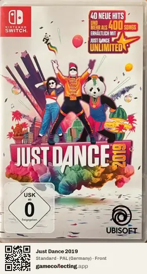 Just Dance 2019 Nintendo Switch, Germany box front
