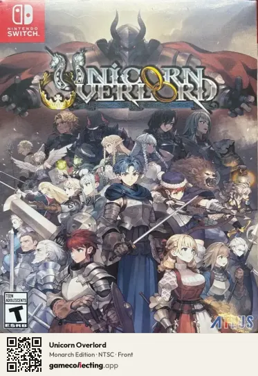 Unicorn Overlord Nintendo Switch, NTSC box front