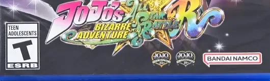 JoJo's Bizarre Adventure: All-Star Battle R, the ESRB box on its front