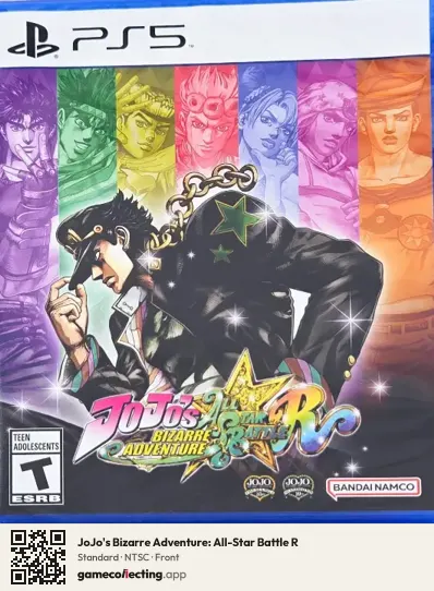 JoJo's Bizarre Adventure: All-Star Battle R PlayStation 5, NTSC box front