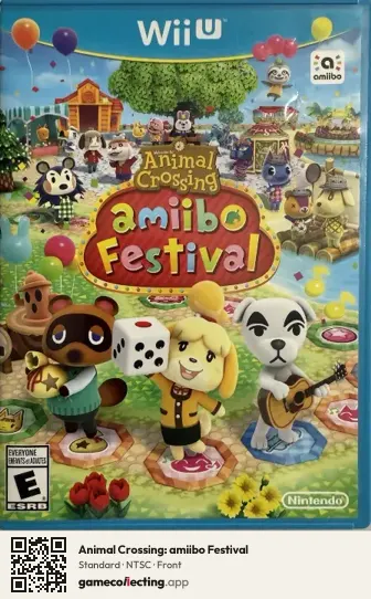 Animal Crossing: amiibo Festival Nintendo Wii U, NTSC box front
