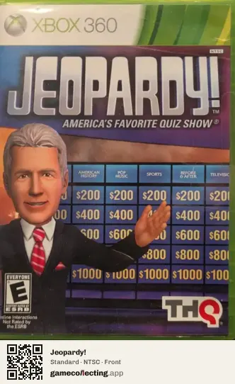 Jeopardy! Xbox 360, NTSC box front