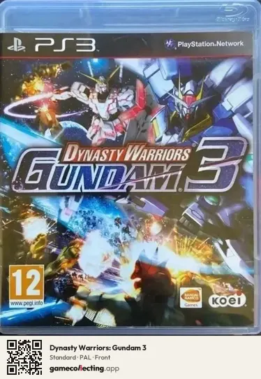 Dynasty Warriors: Gundam 3 PlayStation 3, PAL box front