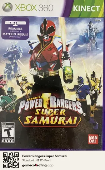 Power Rangers Super Samurai Xbox 360, NTSC box front