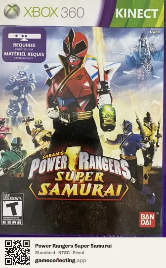 Power Rangers Super Samurai Xbox 360, NTSC box front