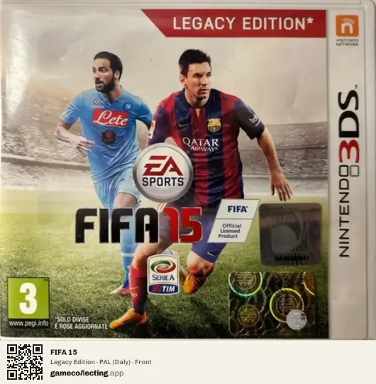FIFA 15 Nintendo 3DS, Italy box front