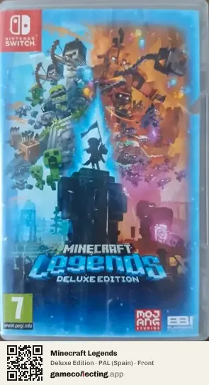 Minecraft Legends Nintendo Switch, Spain box front