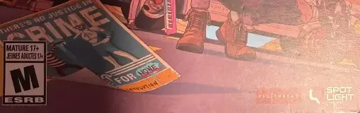 Dustborn, the ESRB box on its front