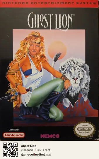 Ghost Lion Nintendo Entertainment System, NTSC box front