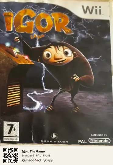 Igor: The Game Nintendo Wii, PAL box front