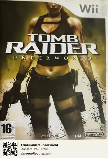 Tomb Raider: Underworld Nintendo Wii, PAL box front