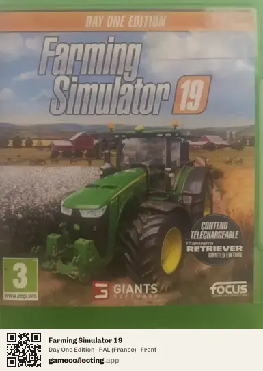 Farming Simulator 19 Xbox One, France box front