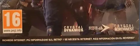 Marvel's Avengers, the PEGI square on its front