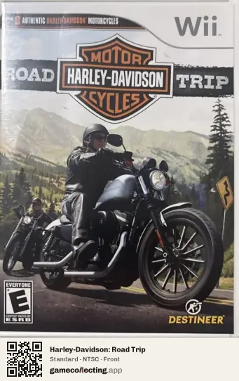Harley-Davidson: Road Trip Nintendo Wii, NTSC box front