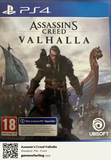 Assassin's Creed Valhalla PlayStation 4, PAL box front