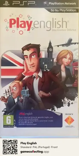 Play English PlayStation Portable, Portugal box front