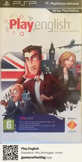 Play English PlayStation Portable, Portugal box front
