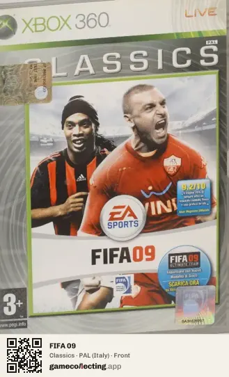 FIFA 09 Xbox 360, Italy box front