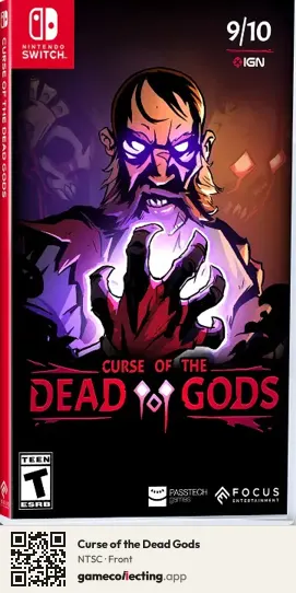 Curse of the Dead Gods Nintendo Switch, NTSC box front