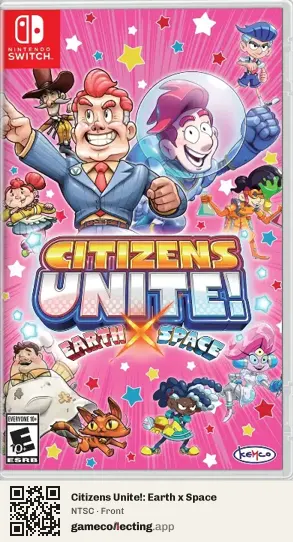 Citizens Unite!: Earth x Space Nintendo Switch, NTSC box front