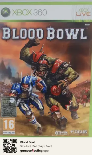 Blood Bowl Xbox 360, Italy box front