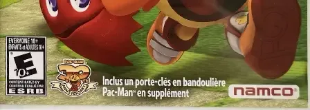 Pac-Man Party, the ESRB box on its front