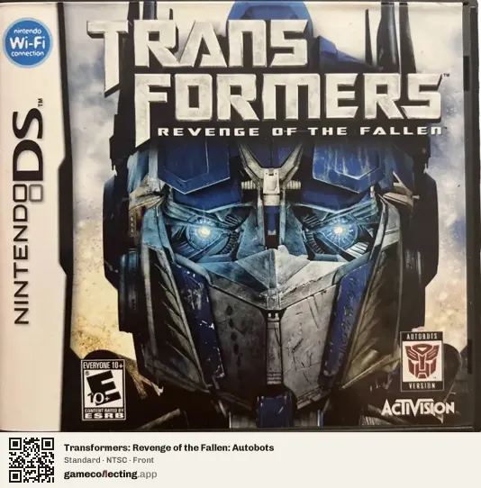Transformers: Revenge of the Fallen: Autobots Nintendo DS, NTSC box front