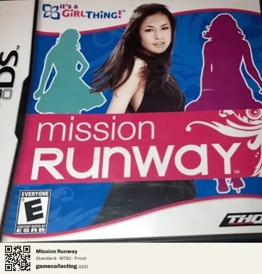 Mission Runway Nintendo DS, NTSC box front