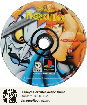 Disney's Hercules Action Game PlayStation, NTSC disc