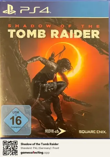 Shadow of the Tomb Raider PlayStation 4, Germany box front