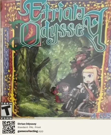 Etrian Odyssey Nintendo DS, PAL box front