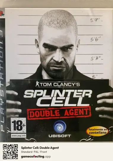 Splinter Cell: Double Agent PlayStation 3, PAL box front