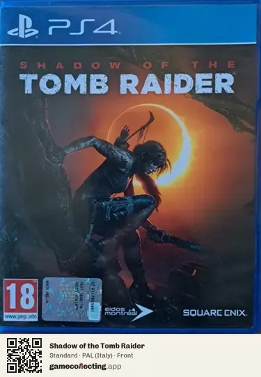 Shadow of the Tomb Raider PlayStation 4, Italy box front